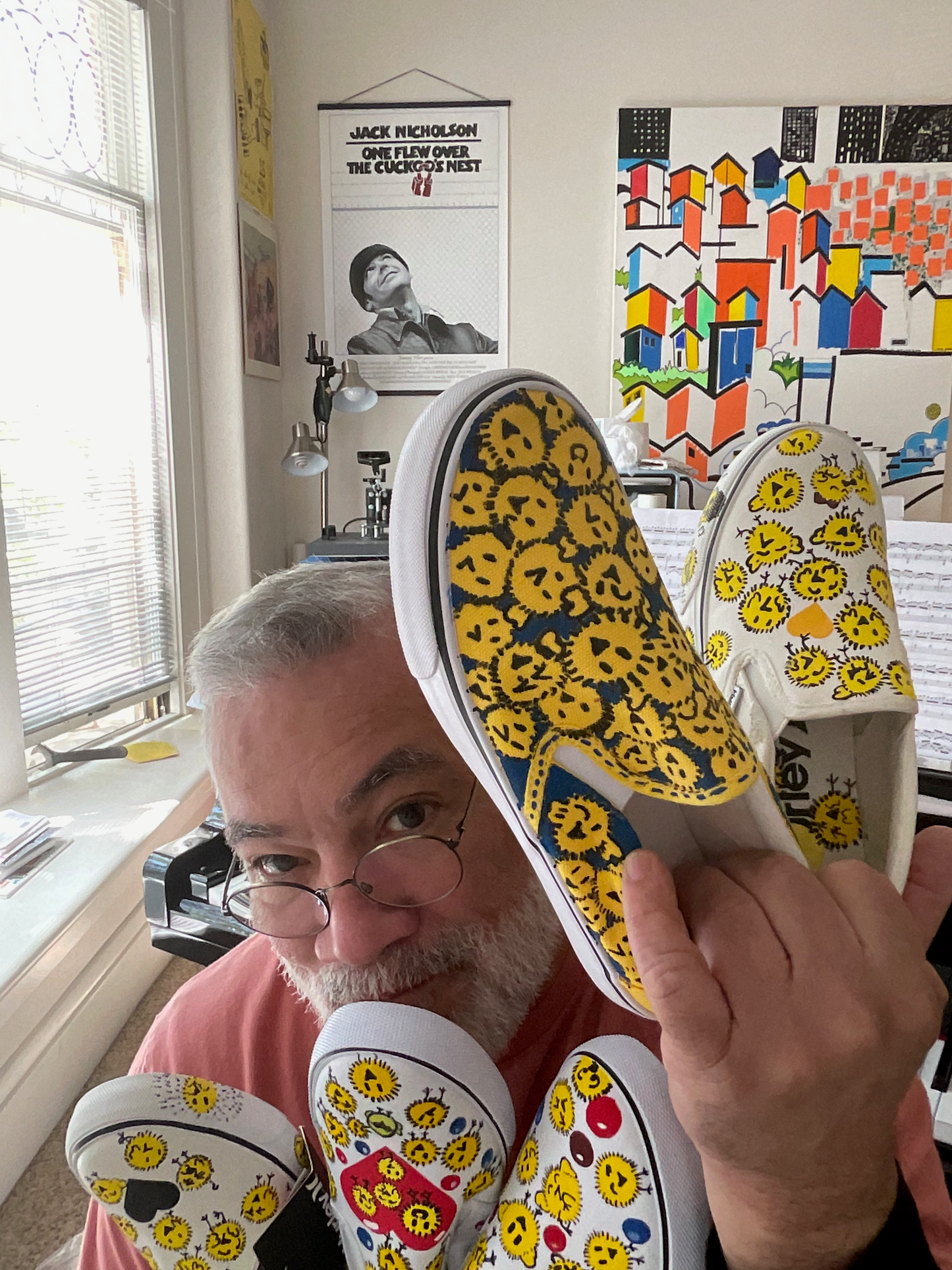 Pollitos de Abi Hand-Painted Shoes