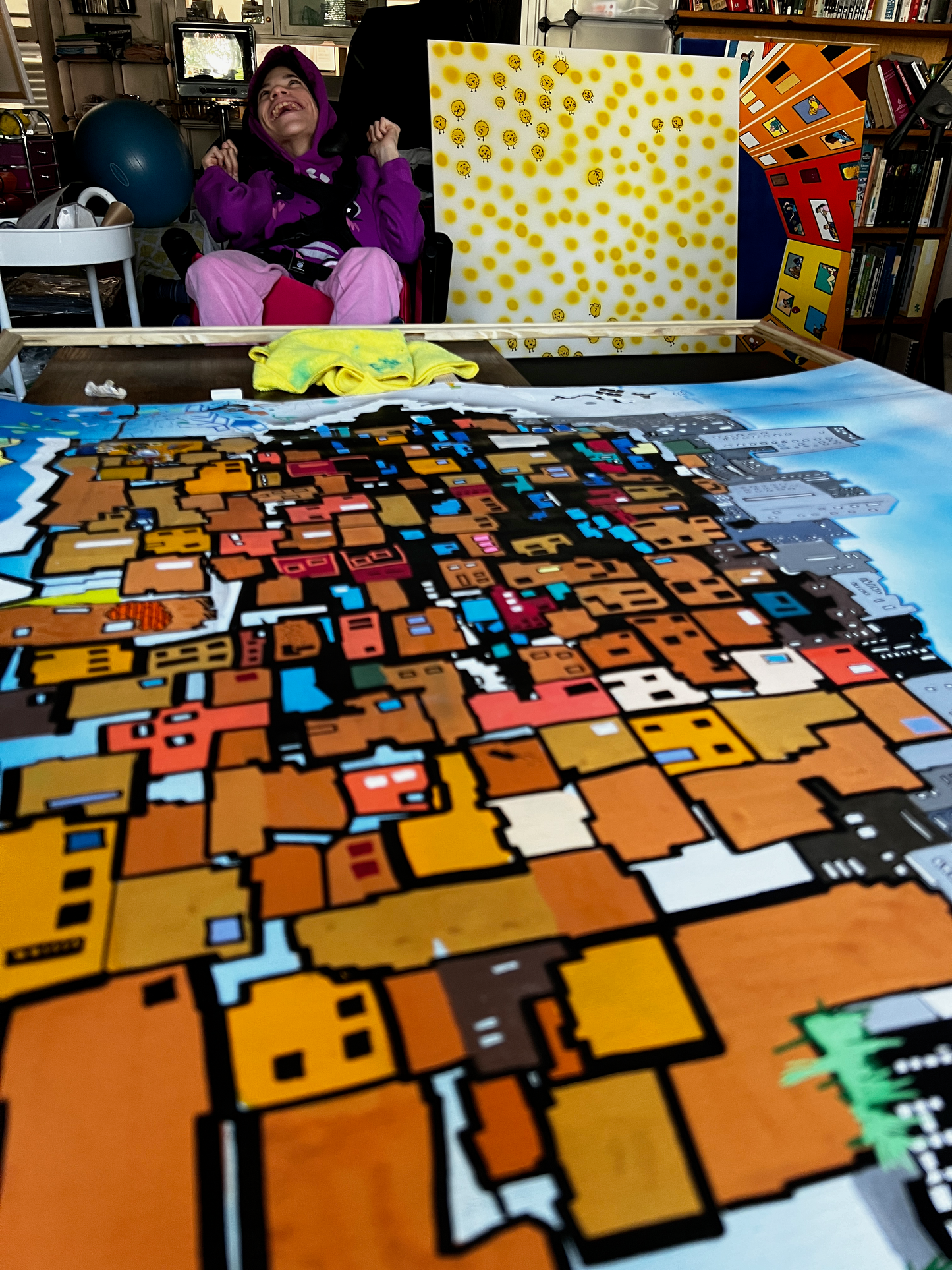 Pollitos de Abi Art Print