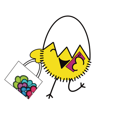 Pollitos de Abi Art Print