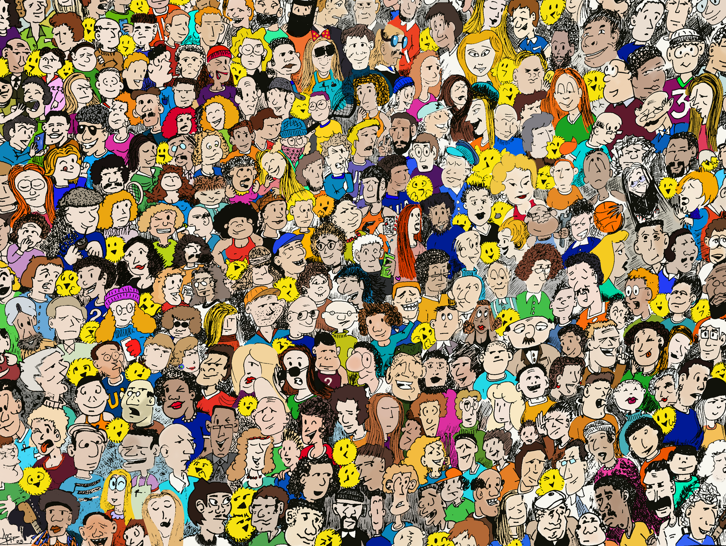 Pollitos de Abi Art Print