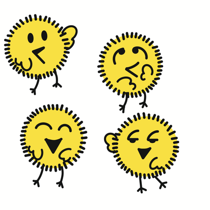 Pollitos de Abi Hand-Painted Shoes