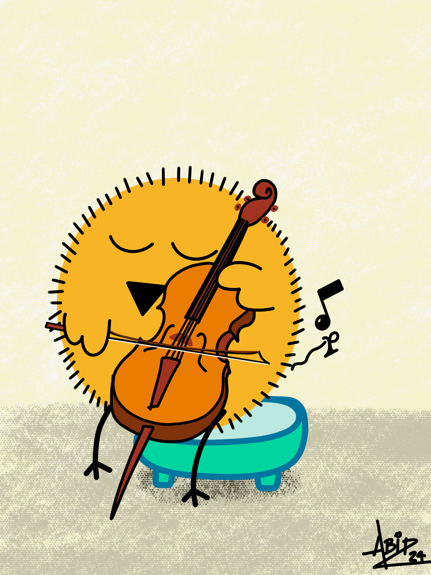 Pollitos de Abi Art Print