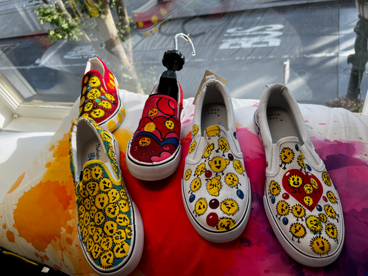 Pollitos de Abi Hand-Painted Shoes